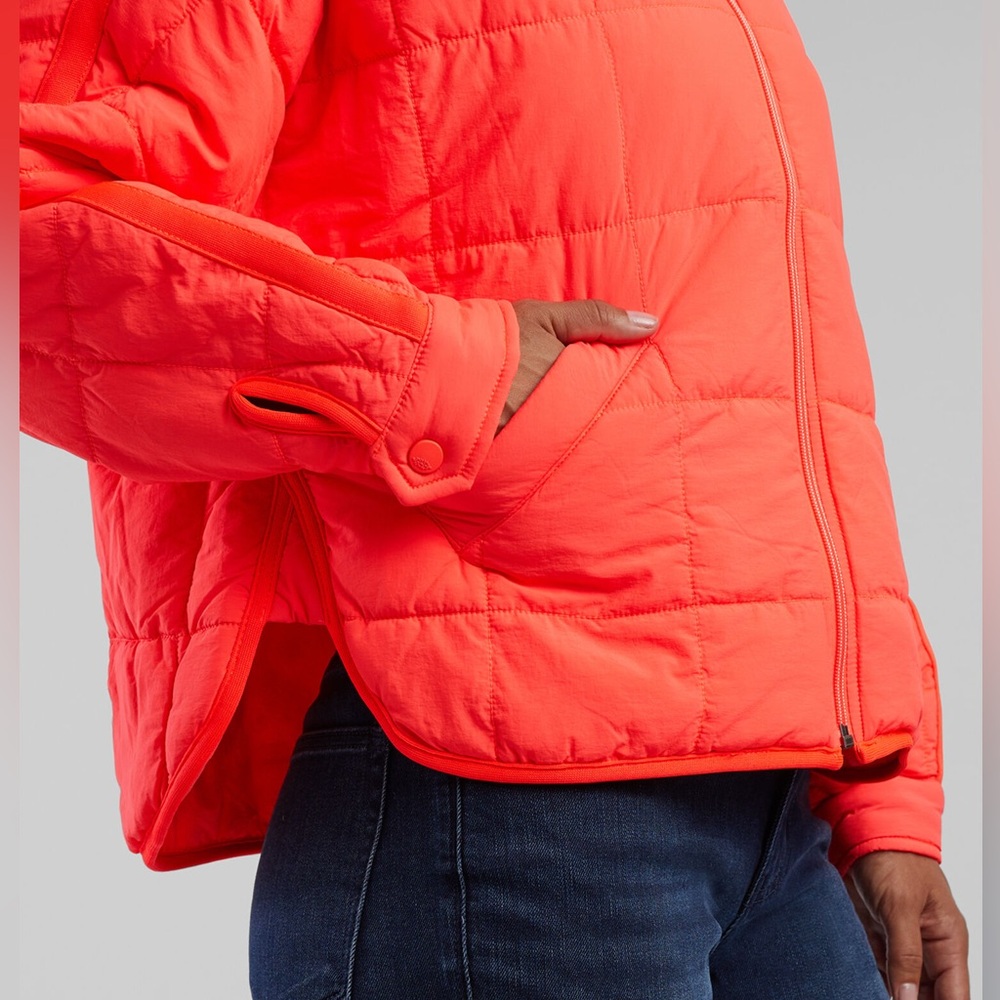 FP Movement Bright Orange Puffer Jacket - Pippa Packable Puffer Jacket - Picture 4 of 12